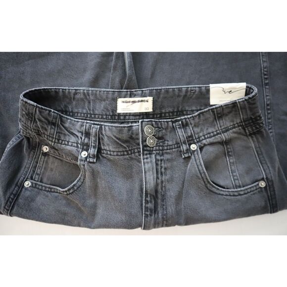 We The Free x FP OB2053239 Women's Sz 32 Black Aster Straight-Leg Jeans - Picture 4 of 14